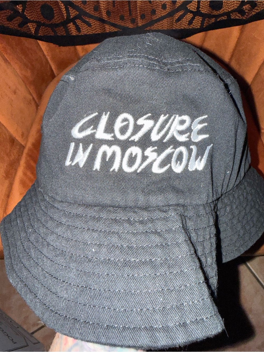 Closure in Moscow Black Bucket Hat - Embroidered Logo